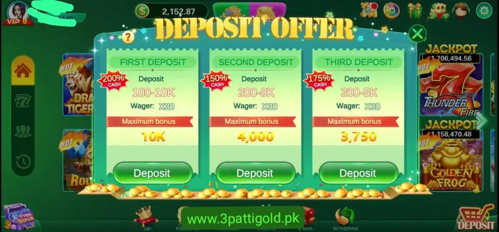 3 Patti Gold 111 Bonus
